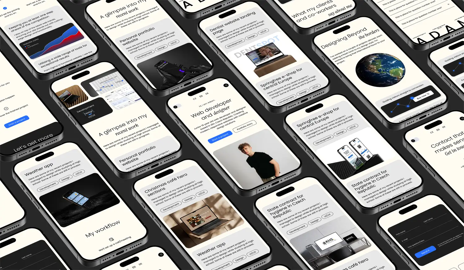 Portfolio web Adama Forgáče